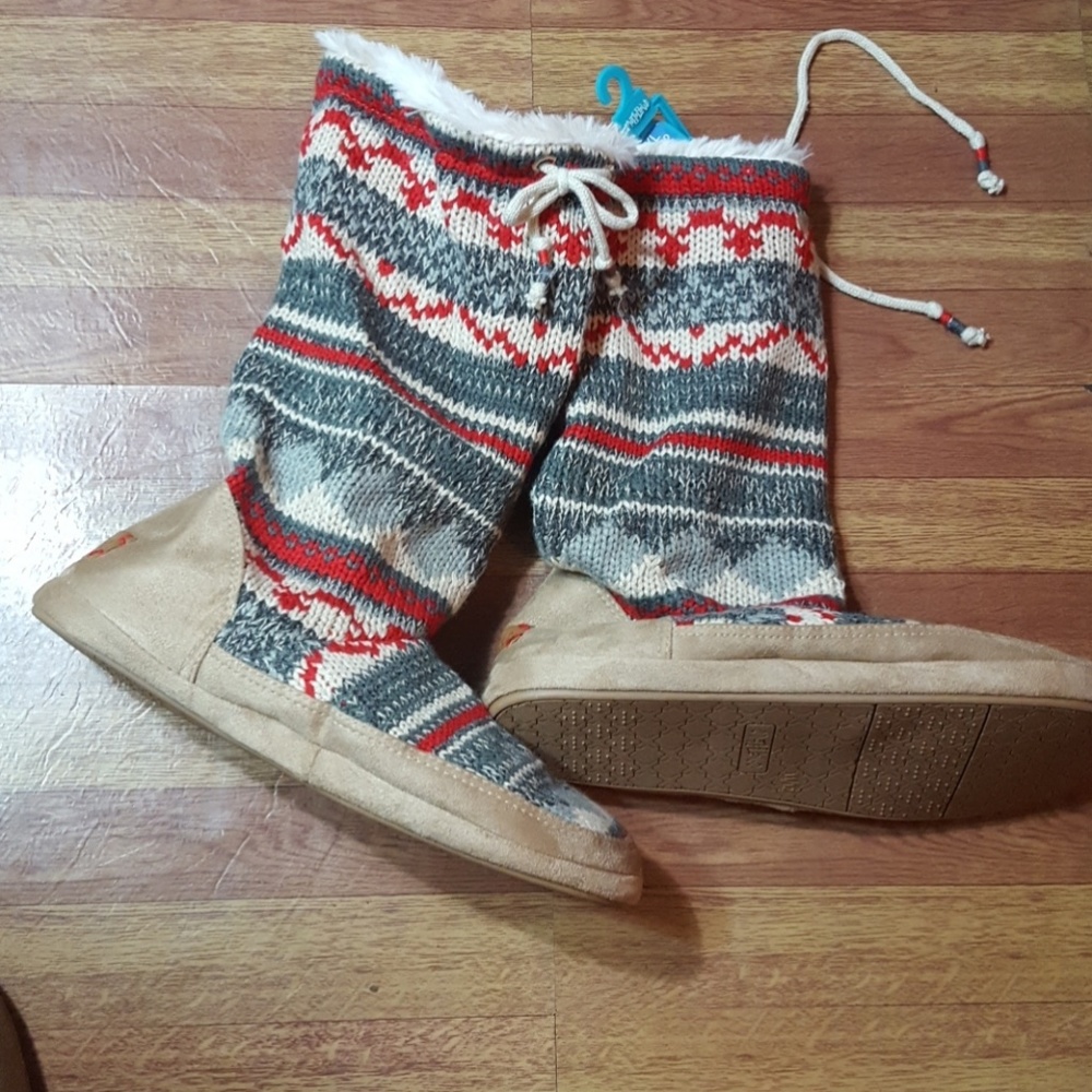 Women's Mad love Dafne  Bootie Slippers- Grey xl - Picture 4 of 4